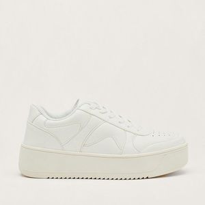 Nasty Gal Chunky White Platform Sneakers - 8
